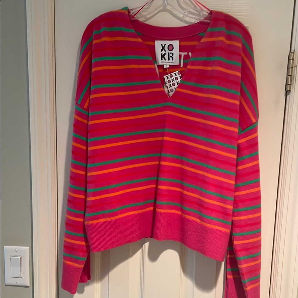 NWT KERRI ROSENTHAL Next Smiles on You sweater. Size large